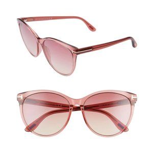 TOM FORD NWOT Pink Maxim 59mm Gradient Cat Eye Sunglasses